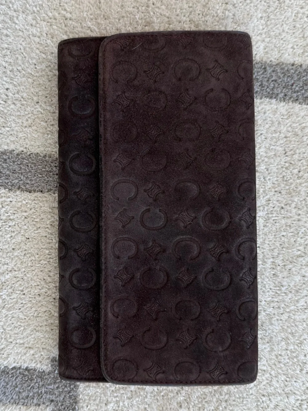 Chocolate brown Celine wallet